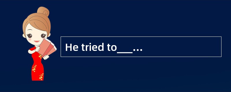 He tried to__________his involvement in