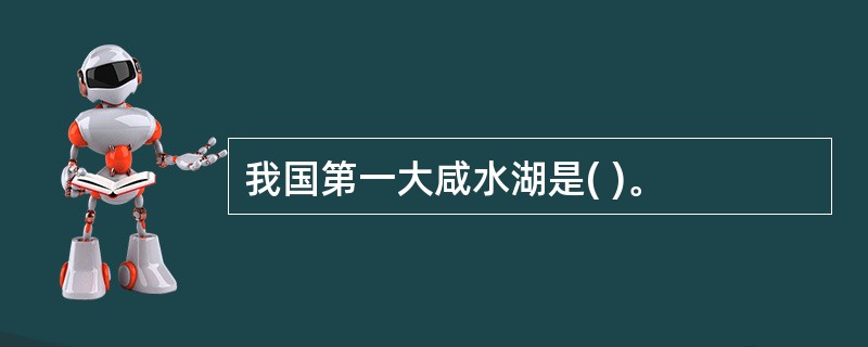 我国第一大咸水湖是( )。