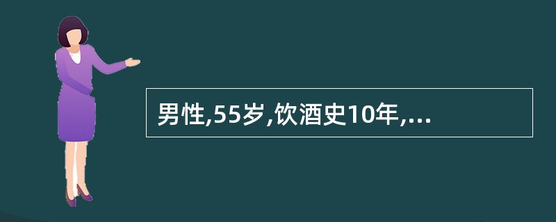 男性,55岁,饮酒史10年,5天前开始戒酒,继而出现激越,凭空听到其他人称其同性