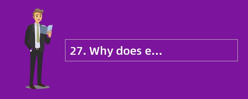 27. Why does eating apples make one£­s s