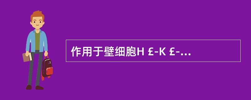 作用于壁细胞H £­K £­ATP酶的药物是