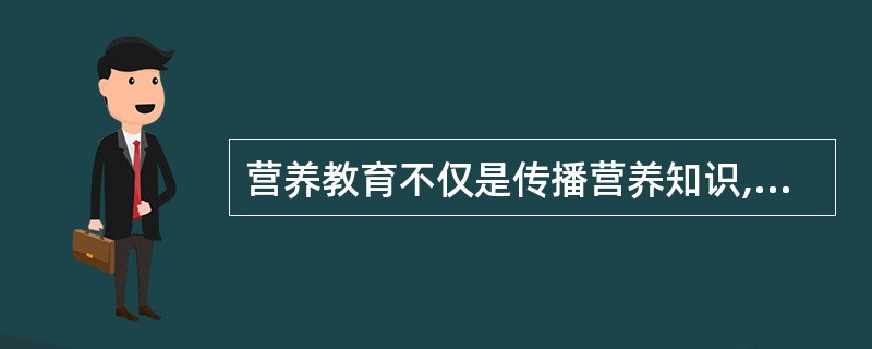 营养教育不仅是传播营养知识,还就为个体和群体以及社会改变膳食行为提供( )。