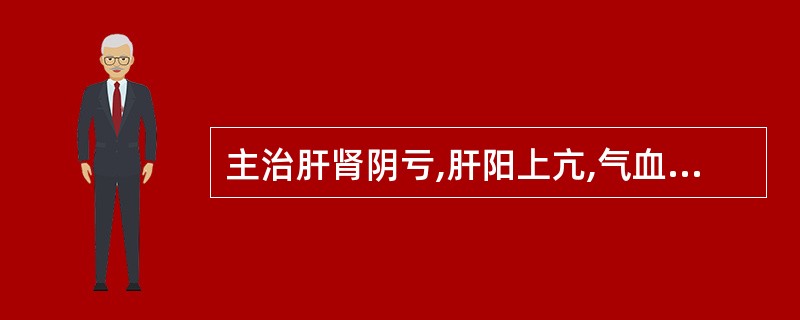 主治肝肾阴亏,肝阳上亢,气血逆乱所致类中风证的方剂是()