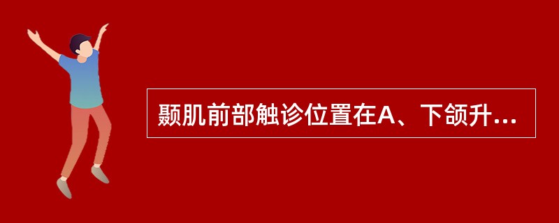 颞肌前部触诊位置在A、下颌升支外侧B、下颌升支前缘向上C、下颌磨牙舌侧后下方和下