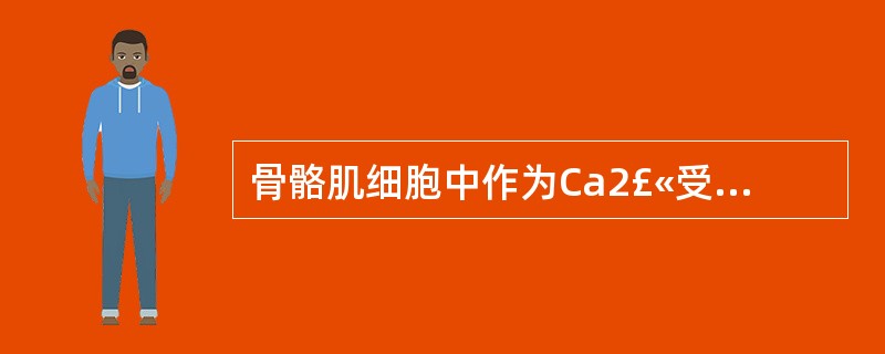 骨骼肌细胞中作为Ca2£«受体的是( )。