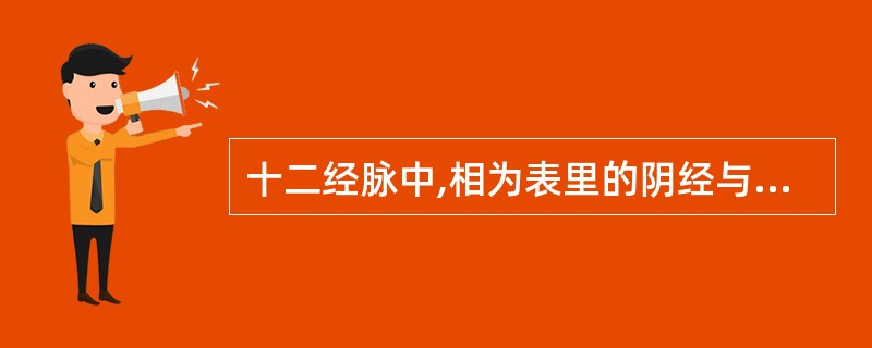 十二经脉中,相为表里的阴经与阳经的交接部位在