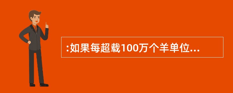 :如果每超载100万个羊单位,草原加速退化0.5%,那么在目前以这样的退化速度(