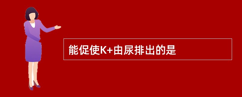 能促使K+由尿排出的是