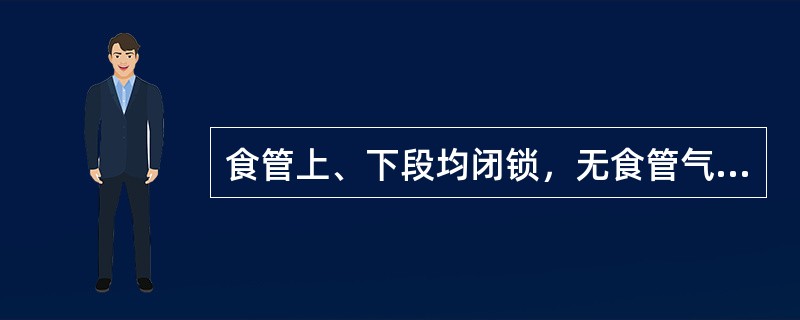 食管上、下段均闭锁，无食管气管瘘（　　）。