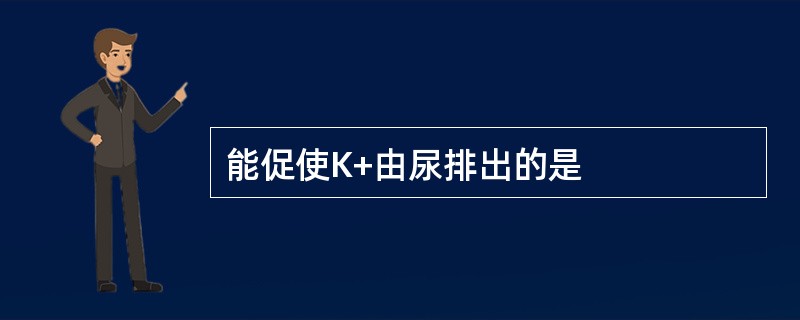 能促使K+由尿排出的是