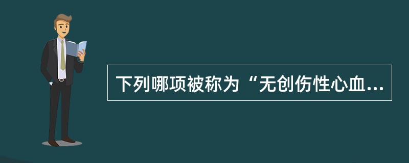 下列哪项被称为“无创伤性心血管造影术”？（　　）