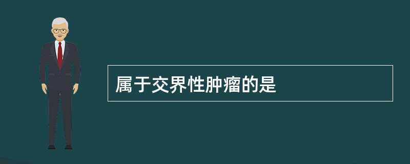 属于交界性肿瘤的是