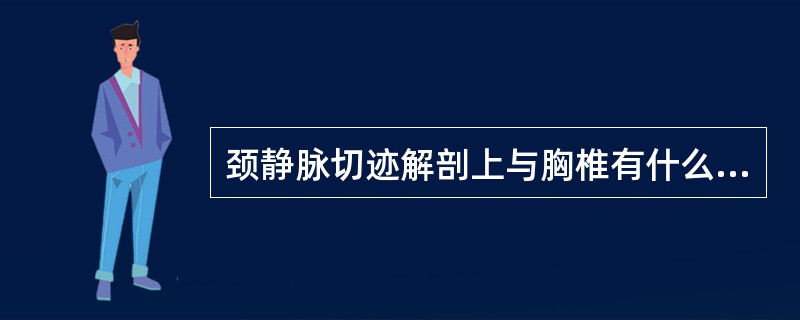 颈静脉切迹解剖上与胸椎有什么关系