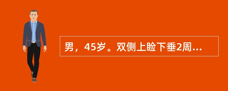 男，45岁。双侧上睑下垂2周入院，伴双下肢无力，晨轻暮重，无呼吸及吞咽困难。此时应选择下列哪项治疗？（　　）