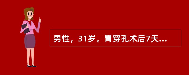 男性，31岁。胃穿孔术后7天，高烧呈弛张热，下腹坠胀，大便次数增多，尿频。查下腹软，深压痛，未及肿块。最可能的诊断是