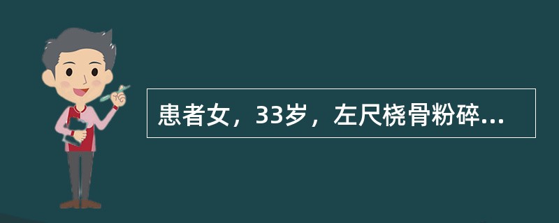 患者女，33岁，左尺桡骨粉碎性闭合骨折，行手法复位小夹板固定后16小时，患肢持续性剧烈疼痛，肿胀明显。若患肢由疼痛转为无痛，出现远端皮肤苍白、感觉麻木、运动无力，最可能的诊断是