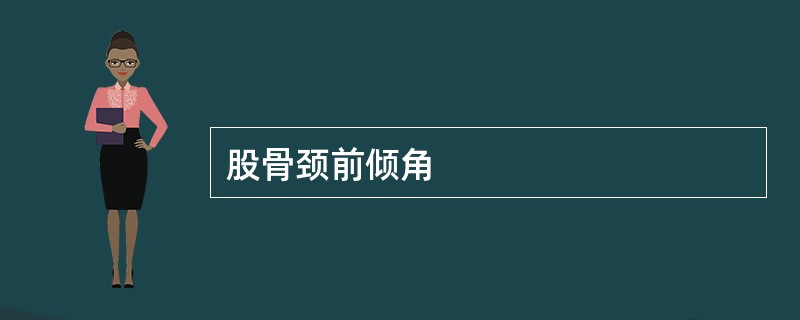 股骨颈前倾角
