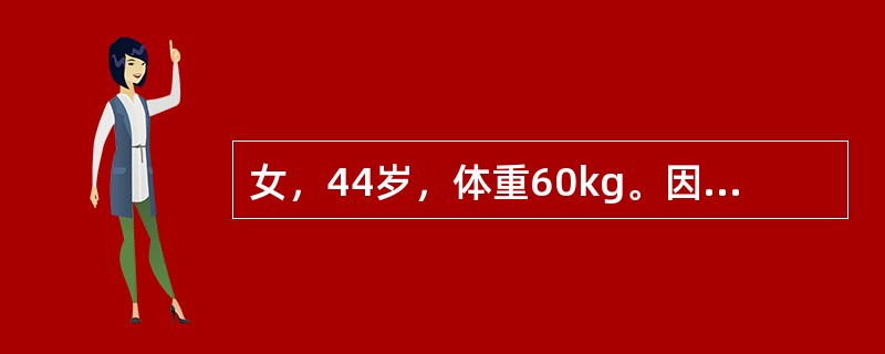 女，44岁，体重60kg。因幽门梗阻5天住院。实验室检查；血清钠128mmol/L。患者水和钠代谢紊乱属于（　　）。