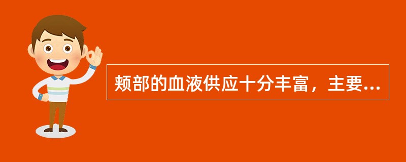 颊部的血液供应十分丰富，主要来源于（　　）。