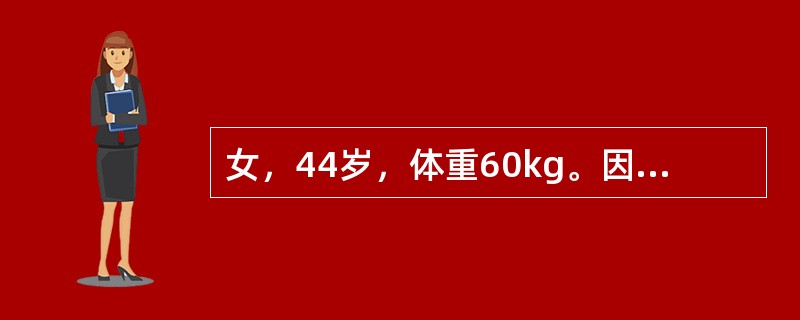 女，44岁，体重60kg。因幽门梗阻5天住院。实验室检查；血清钠128mmol/L。患者水和钠代谢紊乱属于（　　）。