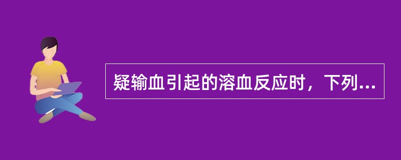 疑输血引起的溶血反应时，下列哪项处理措施不恰当?（　　）
