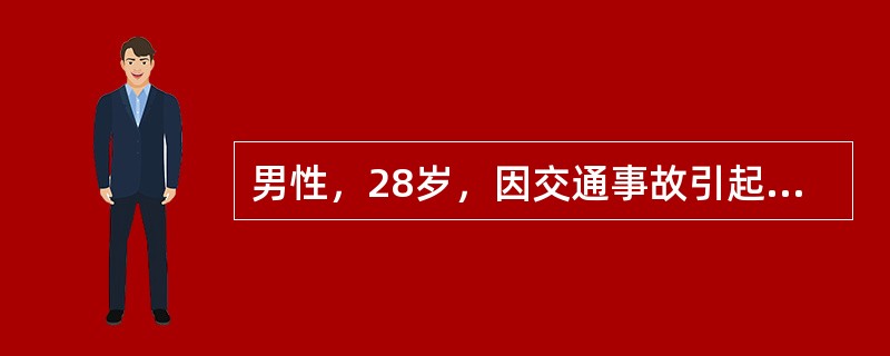 男性，28岁，因交通事故引起四肢多发性骨折，右大腿挤压伤。送到急诊室时面色苍白，口渴，脉搏120次/分，血压10.7/8kPa（80/60mmHg），给予紧急扩容，首选液体是（　　）。