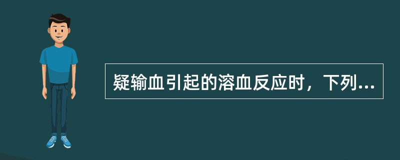 疑输血引起的溶血反应时，下列哪项处理措施不恰当?（　　）