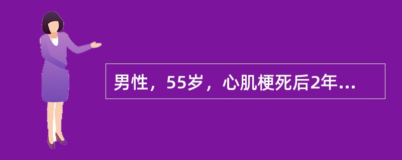 男性，55岁，心肌梗死后2年，无心前区疼痛表现，1个月来反复发作心悸，心电图提示频发室性早搏、二联律，冠状动脉造影提示，前降支l00％阻塞，心尖部大室壁瘤形成，内有附壁血栓，最恰当的治疗是（　　）。