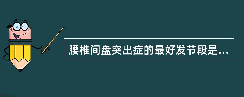 腰椎间盘突出症的最好发节段是（　　）。