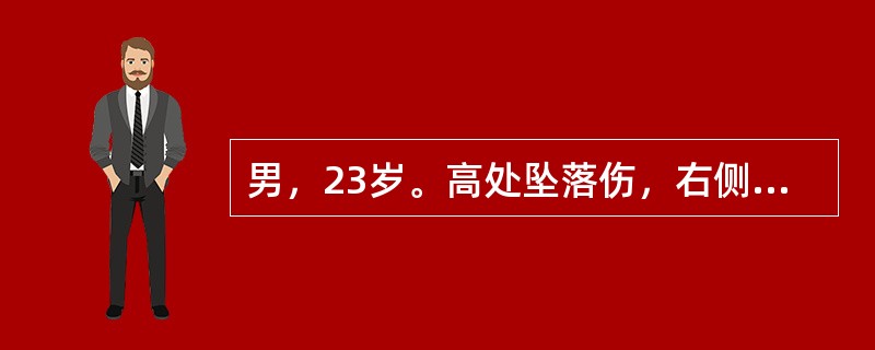 男，23岁。高处坠落伤，右侧臀部着地，疼痛伴运动障碍并有休克表现。在抗休克的同时，为确定骨折部位急需进行的检查是（　　）。