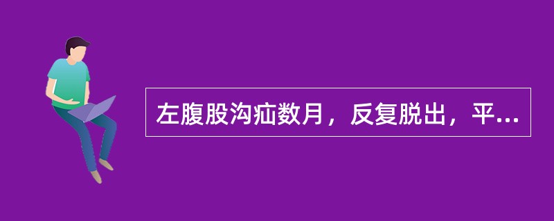 左腹股沟疝数月，反复脱出，平卧即消失，诊断为（　　）。