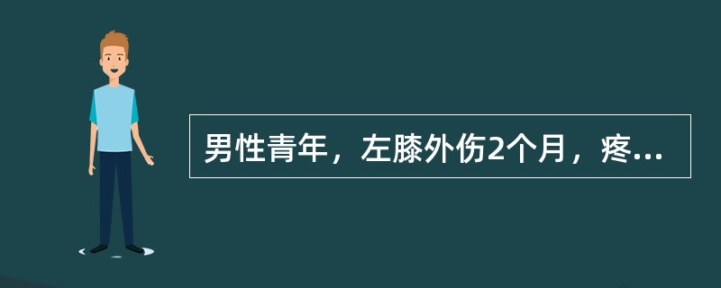 男性青年，左膝外伤2个月，疼痛，查体：左膝稍肿，外侧关节间隙压痛，外侧回旋挤压试验（+），侧方应力试验（－），其诊治最佳方法（　　）。