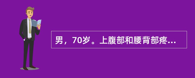 男，70岁。上腹部和腰背部疼痛3个月，以夜间为重，前倾坐位时疼痛可以减轻，体重减轻10kg。首选下列哪项检查方法？（　　）。