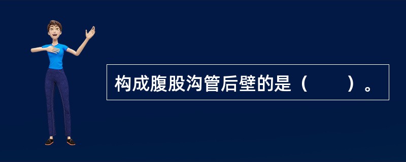 构成腹股沟管后壁的是（　　）。