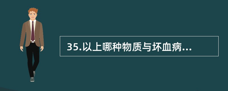  35.以上哪种物质与坏血病发生密切相关()。