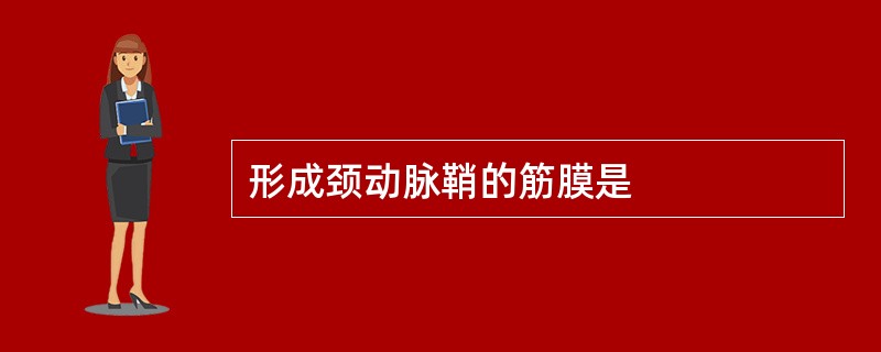 形成颈动脉鞘的筋膜是