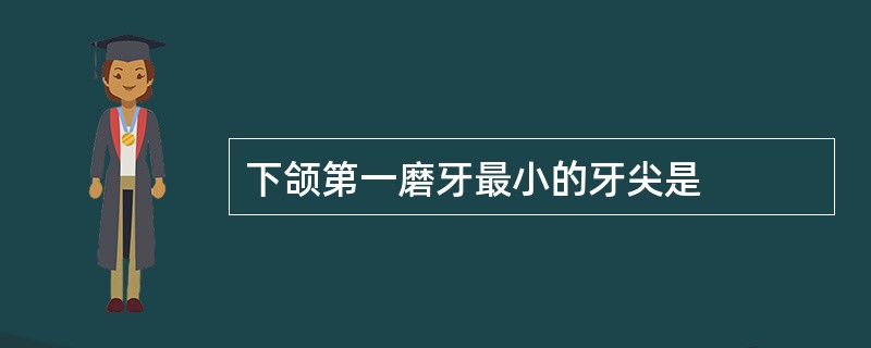 下颌第一磨牙最小的牙尖是