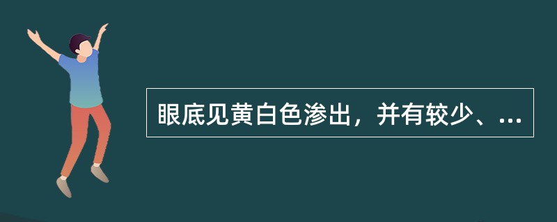 眼底见黄白色渗出，并有较少、易数的白色棉绒斑，眼底未见有新生血管。按目前我国使用的糖尿病视网膜病变分期标准属于（　　）。