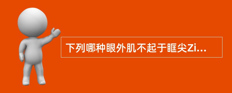 下列哪种眼外肌不起于眶尖Zinn总腱环？（　　）