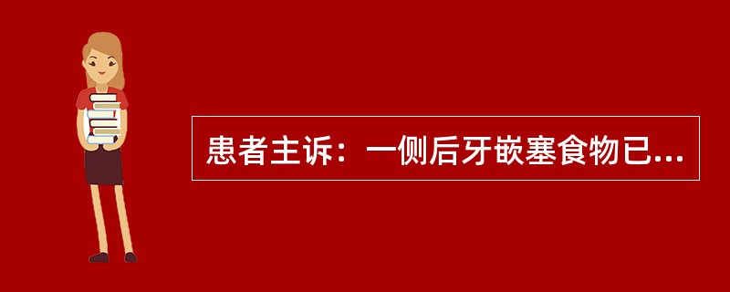 患者主诉：一侧后牙嵌塞食物已半年。查：右上6近中龋，探敏，叩（-），冷测正常牙面同对照牙，进入龋洞时引起疼痛，去除刺激立即消失。最可能的治疗是（　　）。