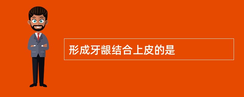形成牙龈结合上皮的是