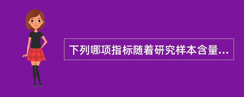 下列哪项指标随着研究样本含量的增加而减少？（　　）