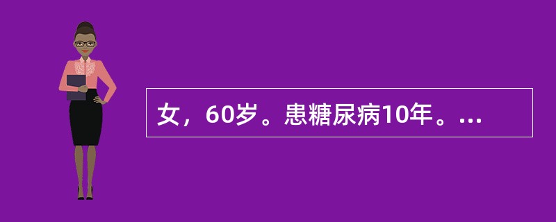 女，60岁。患糖尿病10年。近3个月出现口干，进辛辣食物口腔黏膜疼痛。检查发现舌背丝状乳头明显萎缩，舌背黏膜呈鲜红色，双侧口角发红，伴皲裂形成。舌背10％KOH涂片直接镜检可见菌丝。该病人最可能的诊断