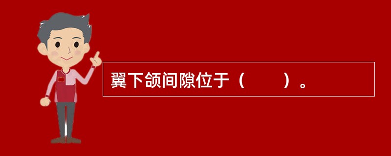 翼下颌间隙位于（　　）。