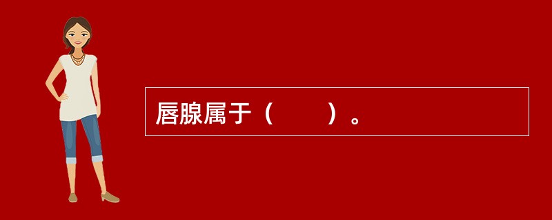 唇腺属于（　　）。
