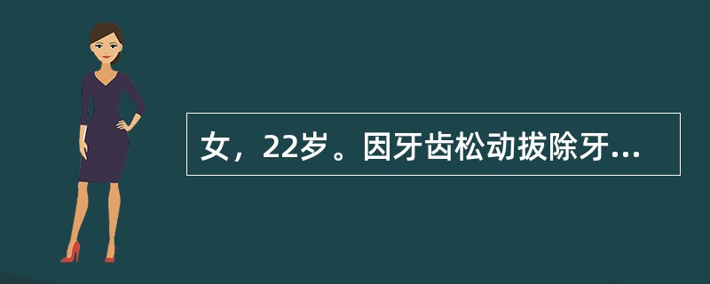 女，22岁。因牙齿松动拔除牙齿，拔牙后1小时将压迫的纱卷吐出，当即发现牙槽窝出血。处理的方法是（　　）。