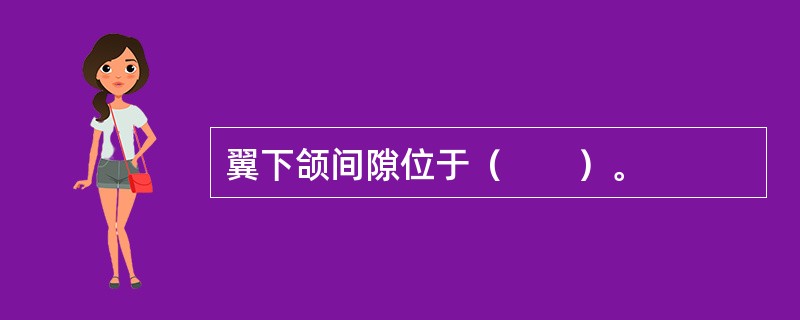 翼下颌间隙位于（　　）。