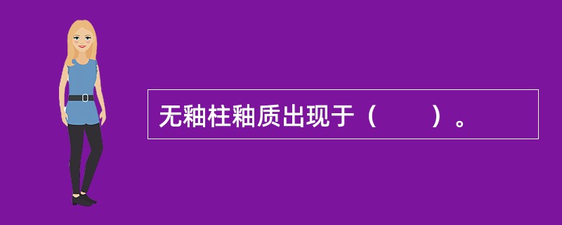 无釉柱釉质出现于（　　）。