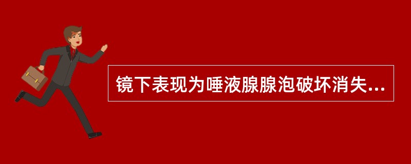 镜下表现为唾液腺腺泡破坏消失，为密集的淋巴细胞所取代，导管上皮增生，形成上皮肌上皮岛，首选下列哪项诊断？（　　）