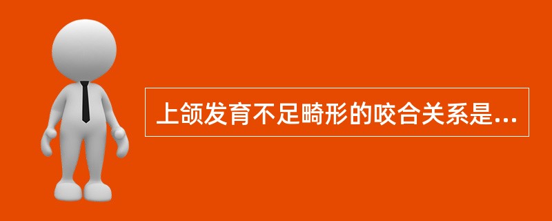 上颌发育不足畸形的咬合关系是（　　）。